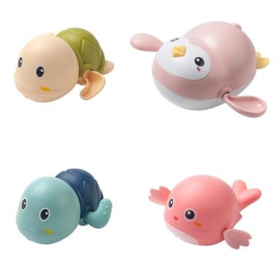 Jomyfant Baby Bath Toys (8 Packs Rubber Traffic Toys) Light Up