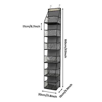 Simple Houseware Over Door/Wall Mount 4 Clear Window Pocket in