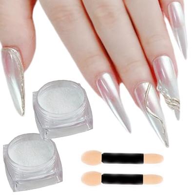 Mini Mani Moo - Chrome Silver Nail Poowder