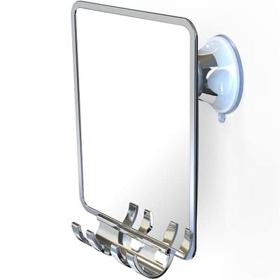 Fogless Swivel Shower Mirror with Magnification & Suction Cup