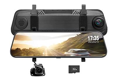 Upgrade] Portable 4K Dash Cam avec 1080P Caméra de recul, sans Fil CarPlay  Android Auto, 5 HD écran Tactile Bluetooth/FM Transmitter/USB/Sirius XM :  : High-Tech