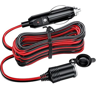 KEWIG 26FT Cigarette Lighter Extension Cord, 12V 24V Cigarette Lighter Plug  to Socket, 16AWG Heavy Duty Extension Cable with 15A Fuse and LED Indicator  - Yahoo Shopping