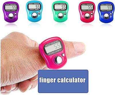 Blue Electronic Finger Counter Display Counter Clicker LED Digital Row  Counter, Handheld Number Click Counter, Electronic Finger Counter Hand  Tally Counter with Ring for Golf Finger Tally Counter - Yahoo Shopping
