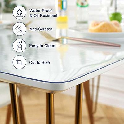 Leffora Custom 1.5mm Thick Frosted Table Cover Protector 16 x 54