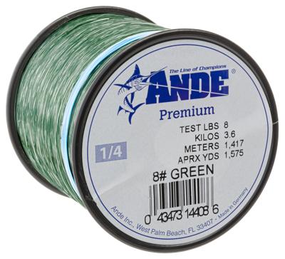 ANDE A14-50G Premium Monofilament, 1/4-Pound Spool, 50-Pound Test