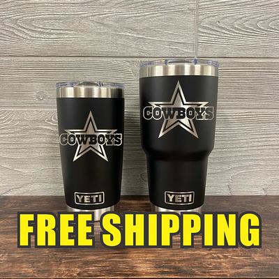 REAL YETI 20 Oz. Laser Engraved Alpine Yellow Stainless Steel Yeti Rambler  Personalized Vacuum Insulated YETI 