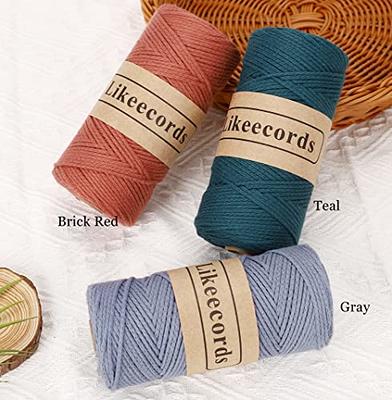 100% Pure Cotton Crochet Yarn by Threadart, Denim