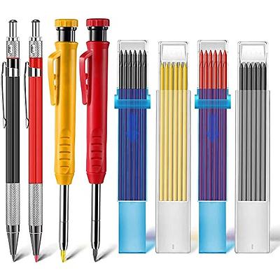 Hiboom 3 Pack Solid Carpenter Pencil with Pencil Cap and 21 Pcs Refills,  Deep Hole Mechanical Pencil Marker with Built in Sharpener for Carpenter  Woodworking Architect - Yahoo Shopping