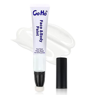 Go Ho Clown White Face Paint Stick(0.85oz),Water Based Cream White