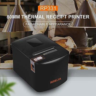  MUNBYN Thermal Receipt Printer, 80mm POS Printer with USB/LAN  Ports Auto Cutter, Supports ESC/POS Command Compatible with  Windows/Mac/Linux/Chrome OS : Office Products