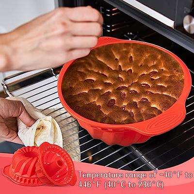 Fluted Tube Cake Pans Non-Stick Large Bundt Pan For Baking Carbon Steel Cake  Tin Bakeware pumpkin bread DIY cake baking mold