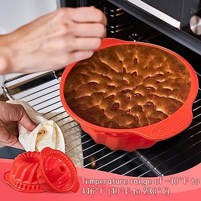 Webake Square Cake Baking Pan 8x8 Inch Silicone Cake Pan Brownie