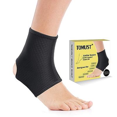 Beister Adjustable Compression Ankle Brace, Elastic Foot Support Wrap,  Sprains Foot Brace for Sports Protect, Arthritis, Plantar Fasciitis,  Achilles