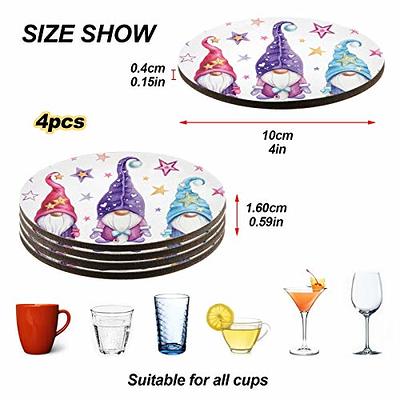 4 Pieces Cute Gnomes Coasters Set, Non-Slip Heat-Resistant Absorbent Drink  Coaster with Cork Base, Round Cup Mat Pad for Kitchen Bar Cafe Deco,  Perfect Housewarming Gifts 3.9 x 0.15 - Yahoo Shopping