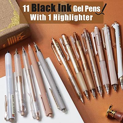 Temiary 5Pcs 0.5mm Retractable Aesthetic Gel Ink Pens, Cute Gel Pen No  Smudge for Journaling Note Taking, Fine Point Smooth Writing Pen for Home  School Office Supplies(Beige) - Yahoo Shopping