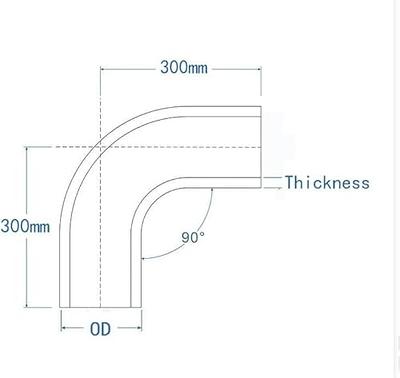 ZAP ID 2 3/4 to 3 90 Degree Silicone Coupler Hose Elbow Turbo Intake Pipe