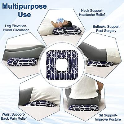 Donut Pillows Bed Sore Cushions Butt Pillow for Sitting After Surgery  Hemorrhoid Pillow Postpartum Pregnancy Pressure Ulcer Cushion Tailbone  Medical Post Surgery Chair Seat Pads Black