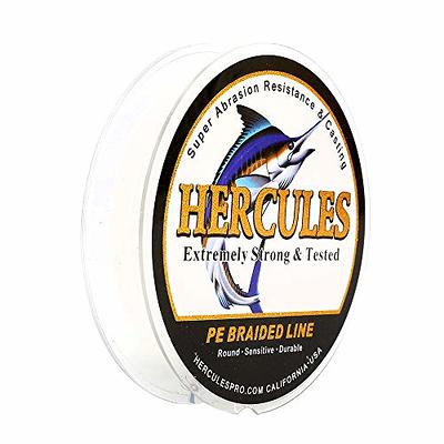  HERCULES Super Cast 500M 547 Yards Braided Fishing Line 50 LB  Test For Saltwater Freshwater PE Braid Fish Lines Superline 8 Strands -  Multicolor, 50LB