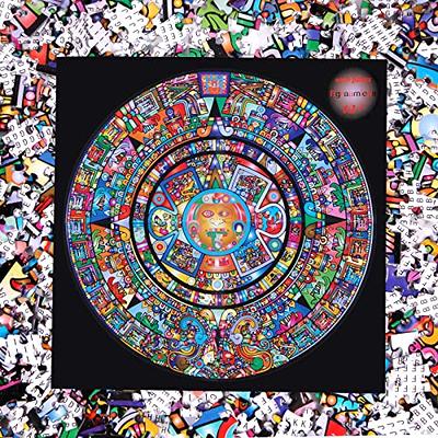 Bgraamiens Puzzle-Aztec Totem-1000 Pieces Round Puzzle Color