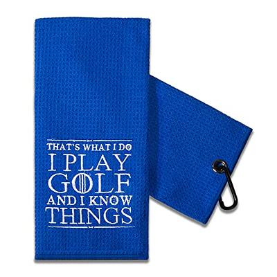  Golf Towels for Golf Bags for Men Funny Gradient Golf Themed  Gifts for Men Women Wife Golfers Unique with Clip Yellow Turquoise and Teal  24x16 in : Sports & Outdoors