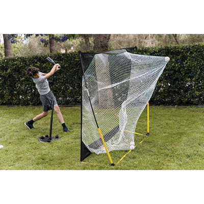 Net Playz Baseball & Softball Practice Hitting & Pitching Net Similar to  Bow Frame, Great for All Skill Levels, Fiberglass Frame, Light Weight