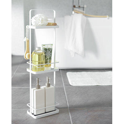 Tower Yamazaki Home Wire Standing Shower Caddy With Bath Shelf Baskets,  Tall, Steel, Water Resistant - Yahoo Shopping