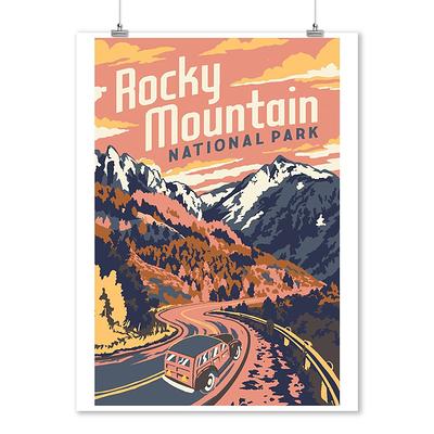 Colorado Rockies 17 x 26 Coors Field Mile High Seats Minimalist Art  Giclee Print
