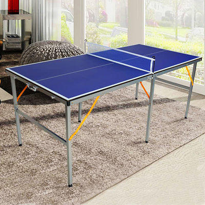  GYMAX Indoor Table Tennis Table Set, Folding Ping