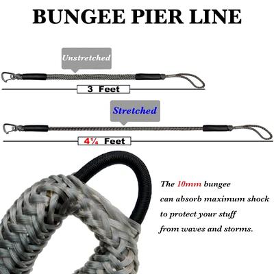 Dock Line Boat Ropes Mooring Bungee For Bayliner Boat Accessories