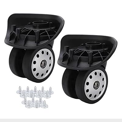 Replacement Luggage Wheels 1 Pair A88 Porous Swivel Suitcase Luggage Caster  Mute Wheels Trolley Wheel Repair Parts with Screws(Black) - Yahoo Shopping