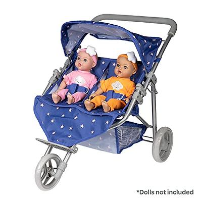 Adora Stylish and Trendy Twin Jogger Baby Doll Stroller with Adjustable Sun  Cover, Doll Accessory Storage, Fits Most Dolls, Plush Toys and Stuffed  Animals up to 16” - Starry Night - Yahoo Shopping