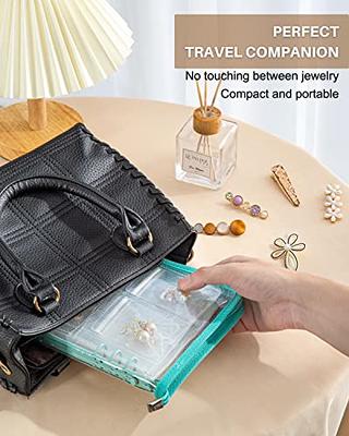 Transparent Jewelry Storage Bag Portable Travel Jewelry Organizer Storage  Book .