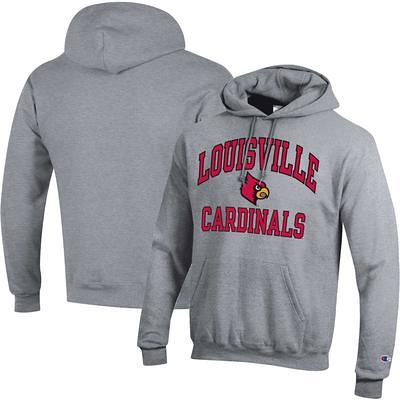 Men's Antigua Red Louisville Cardinals Victory Pullover Hoodie