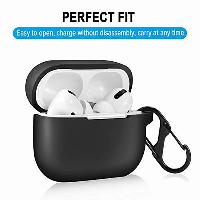 Brg for AirPods Pro 2nd/1st Generation Case Cover 2022/2019, Soft Silicone Skin Cover Shock-Absorbing Protective Case with Keychain for New Apple