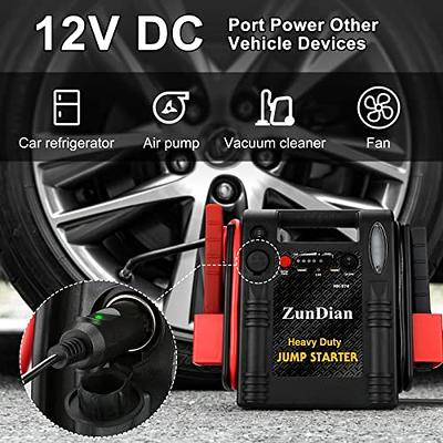 ZunDian ZD-974 Jump Starter 12V/24V, 2500 Peak Battery Jump Box