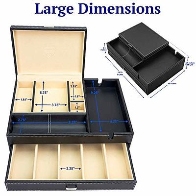 HOUNDSBAY Mens Jewelry Box Nightstand Organizer - Everyday Carry