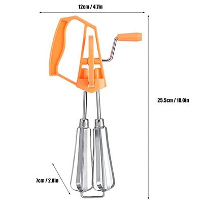 SyangKaitian Hand Mixer, Stainless Steel Manual Whisk, Rotary Kitchen Mixer,  Egg Beater Stainless Steel Plastic Hand Crank Autorotation Effort Saving Manual  Hand Mixer for Home Kitchen Cooking Orange - Yahoo Shopping