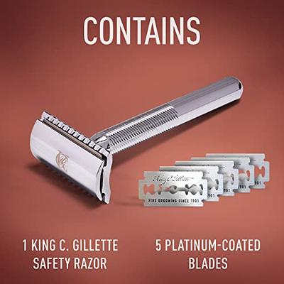 Gillette King C. Men’s Double Edge Safety Razor Blades - 10 ct