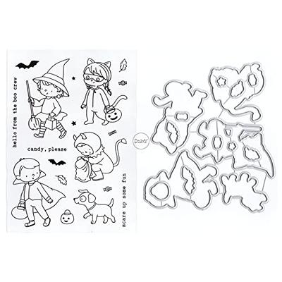 qoiseys easter turkey silicone clear stamp and die sets for card making,  cutting dies cut stencils