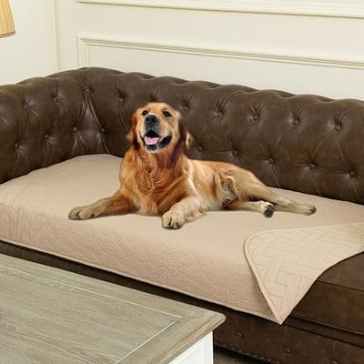 Gorilla Grip 100% Waterproof Tear Fade and Slip Resistant Protective Pet  Blanket, Leakproof Washable Dog Cat Bedding Bed Cushion Couch Quilted  Topside