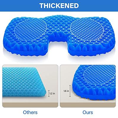  Everlasting Comfort Gel Memory Foam Wheelchair Seat Cushion for  Smooth Ride - Wheel Supportive, Tire-Like Durability - Hip, Tailbone,  Pressure Relief - Mobility Scooter Accessory for Adults & Seniors : Health