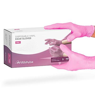 Ridex Disposable Gloves Latex-Free Clear Vinyl Gloves [100-Count]  Powder-Free All-Purpose Gloves, Dispenser Box Gloves 100 Pieces - Size  Small Glove