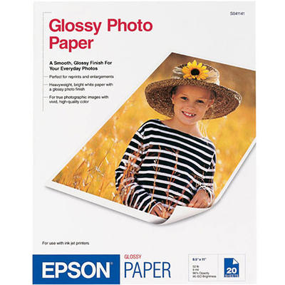 Epson Photo Paper, Glossy - 20 sheets