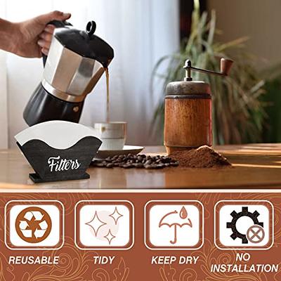  Coffee Filter Holder Reusable Clear Coffee Filter Storage  Container with Bamboo Lid Acrylic Coffee Bar Accessories Stylish Coffee  Filter Dispenser for Coffee Bar Accessories Kitchen Countertop: Home &  Kitchen