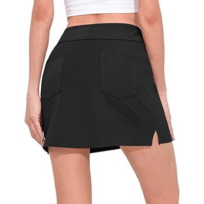 M MOTEEPI Womens 20 Skort Knee Length Ruffle Golf Skirts for Women with  Pockets Shorts Dressy Casual Summer