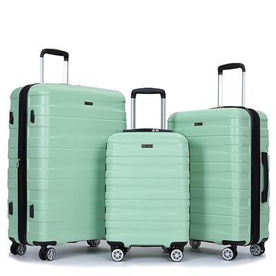 Zoe Soft Shell Lightweight Expandable 360 Dual Spinning Wheels Combo Lock  28, 24, 20 3 Piece Luggage Set