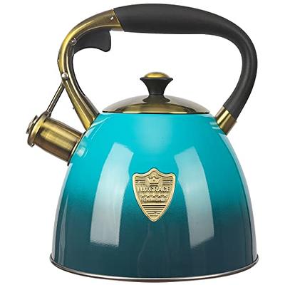 2.5L Whistling Teapot Stainless Steel Tea Kettle Stove Top Anti