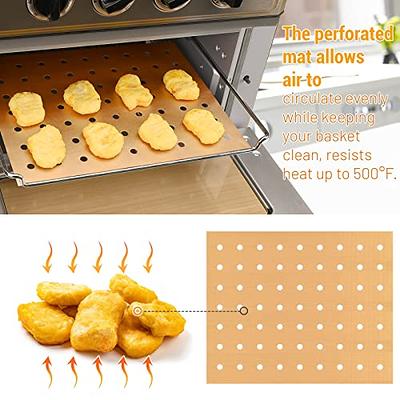 New 4Pack Air Fryer Oven Liners,Non-Stick Baking Mat For Ninja