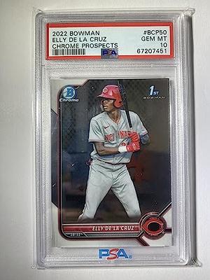 2022 Bowman Chrome Prospects Baseball #BCP-50 Elly De La Cruz Pre-Rookie  Card - 1st Bowman Chrome Card