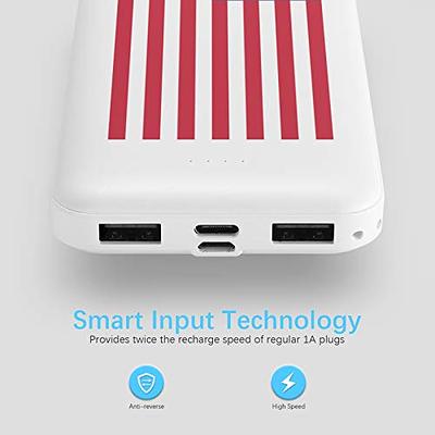 Miady 2-Pack 10000mAh Dual USB Portable Charger, USB-C Fast Charging Power  Bank, Backup Charger for iPhone 14, Galaxy S22, Pixel and etc (Flag Edtion)  - Yahoo Shopping